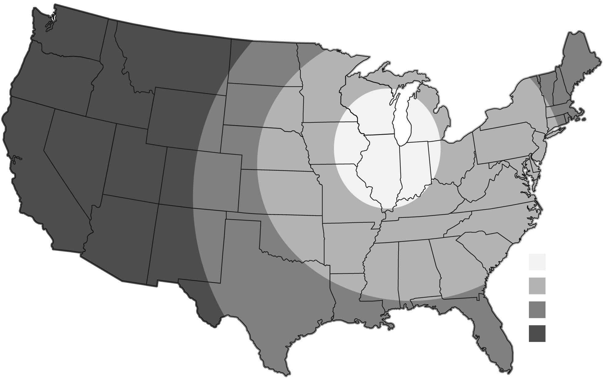 UPS Ground Map